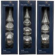 Piek glas L7,2b7,2h31 cm zilver a3