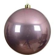 Kerstbal kunststof d20 cm pink