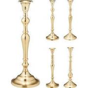 Kandelaar 29 cm goud 4ass