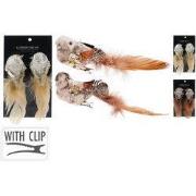 Vogel op clip 14 cm set2 2ass