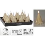 Ledkaars boom 11 cm goud