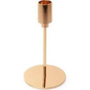 Dinerkaarsenhouder d8h15 cm goud