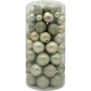 Kerstballen mix 100 st. wit mint