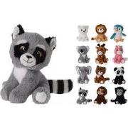 Animal pluche 15x14x18 12ass