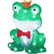 Led kikker l18b23h28cm-40l grn/kwt