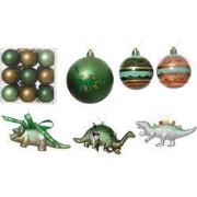 Kersthanger set dino's 25 st. groen
