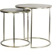 Bijzettafel Talca - Goud - Ø50+Ø40cm