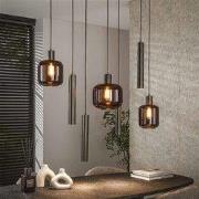 Hoyz Collection - Hanglamp Bronza Mix 4+3-lichts - Sienna Brown