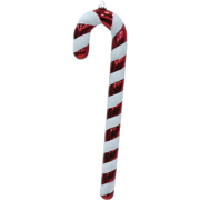 Christmas Decoration - Candy Cane - Polysterene - Red/White - 11x3x42 ...