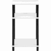 Bijzettafel met 2 open niches H60 cm - NÉO