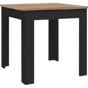 Eettafel met vierkant tafelblad van 80x80 cm en 1 opbergla - SKARA