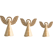 EIRA - Set van 3 kerstfiguren - Beige - Papier