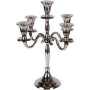 Clayre & Eef Kandelaar 22x22x28 cm Zilverkleurig Aluminium