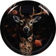 Clayre & Eef Decoratie schaal Ø 28x3 cm Zwart Metaal