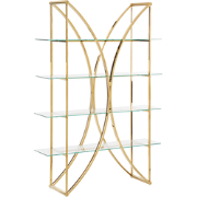 HOLLOW - Boekenkast - Goud/Transparant - Metaal