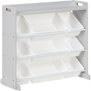 COLLIE - Kast met 9 dozen - Grijs/Wit - MDF