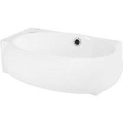 Wastafel inbouw links 43x28x15 cm wit keramiek ML design