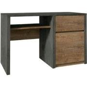 Meubella - Bureau Monaco - Eiken - Grijs - 120 cm