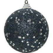 Kerstbal foam d8cm nachtblauw