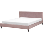 FITOU  - Tweepersoonsbed - Roze - 180 x 200 cm - Fluweel