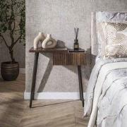 Nachtkastje Oslo Links Acaciahout Drift Brown 1 Lade