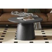 Salontafel 'Miklos' 80 cm Rond Decor Donkerbruin - 80 x  x 80 - MDF