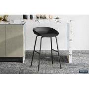 Tellerstoel 'Anna' PP Zwart - 43 x  x 43 - Kunststof, Polypropyleen