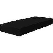 Katoenen Hoeslaken 90x200x30 cm Zwart