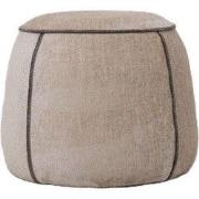 PTMD - Poef Napoli - Beige - 50x50x40cm