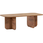 Rechthoekige salontafel met afgeronde randen L120 cm - BECAJ