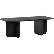 Rechthoekige salontafel met afgeronde randen L120 cm - BECAJ