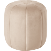 SELBY - Poef - Beige - Fluweel