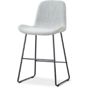 Nino-Fé barkruk grijs melange - zwart onderstel - 65 cm