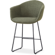 Nino-Otis barkruk forestgroen - zwart onderstel - 65 cm