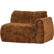 WOOOD Baggy 1-Zits Met Arm Rechts - 3D Chenille - Middenbruin -