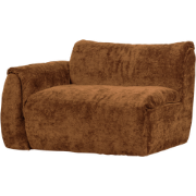 WOOOD Baggy 1-Zits Met Arm Links - Chenille - Middenbruin - 81x114x101