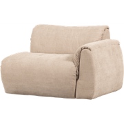 WOOOD Baggy 1-Zits Met Arm Rechts - Geweven Chenille - Zand-81x114x101