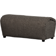 WOOOD Baggy Hocker- Geweven Stof - Warmgrijs Melange - 46x91x50
