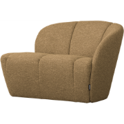 WOOOD Mojo 2-Zits Bankje Rechts - Bouclé - Geel/Bruin Melange