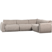 WOOOD Baggy Hoekbank Rechts - Geweven Stof - Naturel Melange