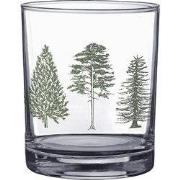 Clayre & Eef Waterglas 230 ml Glas Dennenbomen