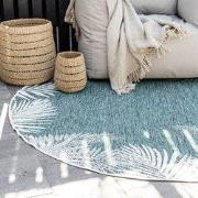 Rond Buitenkleed Leaf - Groen - dubbelzijdig - EVA Interior - Polyprop...