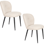 Housecraft Living Alaz Eetkamerstoelen Off-white - Set van 2