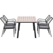 Garden Impressions Ross tuinset 5-delig mosgroen - Penedo tuintafel 16...