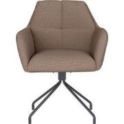 Eetkamerstoel Taupe - Metaal Draaibaar - Pete