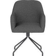 Eetkamerstoel Grijs - Metaal Draaibaar - Otis