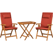 JAVA PREMIUM - Bistroset voor 2 - Rood - Acaciahout