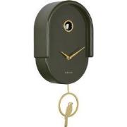 Wandklok Tweet - Groen - 20x8.5x42cm