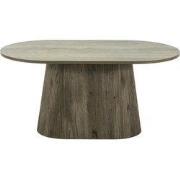 Eettafel Ovaal - Donkerbruin Hout - 160x90x75cm - Sylla