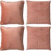 Dutch Decor KUSSENSET - 4-delig - Texture Harmony - 45x45 cm - inclusi...